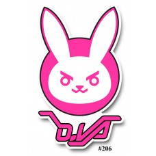 Bunny D.Va Overwatch Die-Cut Vinyl Decal Sticker Japan Anime Manga Macbook Decor   391959598029